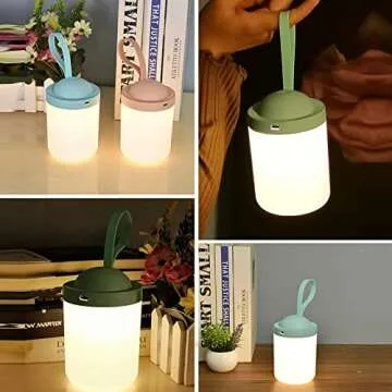 Kids Lantern Night Light,STARTOGO Portable Lamp Battery Powered,3000K Eye-Caring Warm Light,Stepless Dimmable,Rechargeable LED Tent Lantern,Perfect as Nursery Night Lights,Kids Camping Lantern.Blue