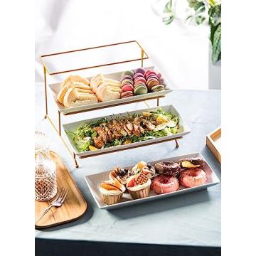LYEOBOH 3 Tier Serving Platters Set for Any Occasion