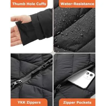 Venustas Women’s Stylish Heated Jacket for Winter