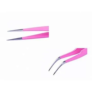 Shop Aoshang 2PCS Stainless Steel Tweezers for Beauty Needs