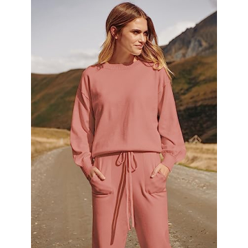 Stylish ANRABESS Two Piece Sweater Set for Women