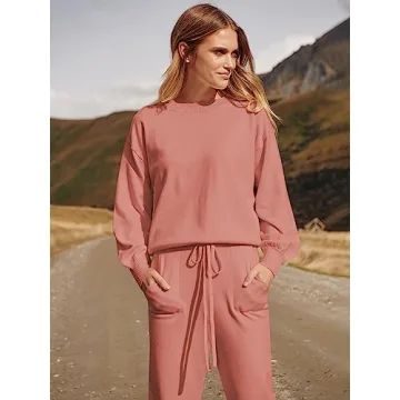 Stylish ANRABESS Two Piece Sweater Set for Women
