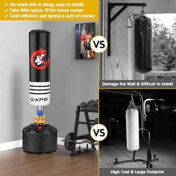 GIKPAL Freestanding Punching Bag for MMA Muay Thai Fitness