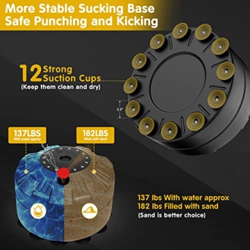 GIKPAL Freestanding Punching Bag for MMA Muay Thai Fitness