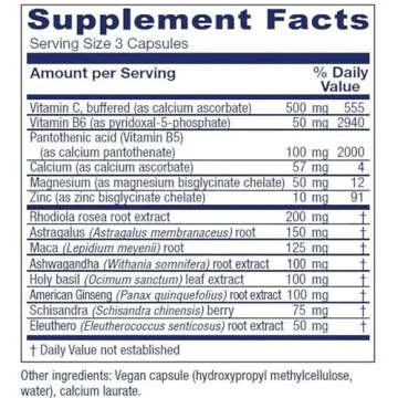 Vitanica Adrenal Assist - Vegan Adrenal Support Supplement, 180 Count