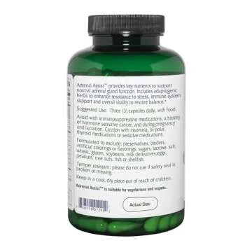 Vitanica Adrenal Assist Vegan Adrenal Support 180 Count