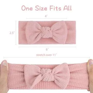 Lanmerry Hairband with Bows for Baby Girls - 3 Pack