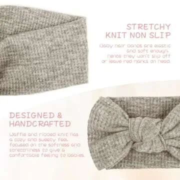 Lanmerry Hairband with Bows for Baby Girls - 3 Pack