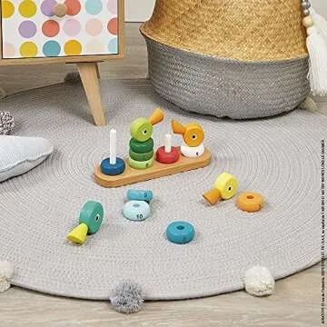 Janod Zigolos Duck Family Stacking Toy for Kids