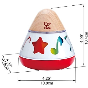Hape E0332 Rotating Baby Music Box - Spin & Play