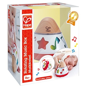 Hape E0332 Rotating Baby Music Box - Spin & Play
