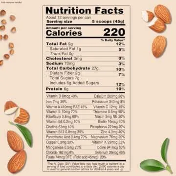 Else Nutrition Plant-based Kids Protein Shake, Kids Protein Powder for Ages 2-12. Dairy-free First Kids Complete Nutrition Shake with plant protein and 25 Vitamins & Minerals, Vanilla, 1- Pack