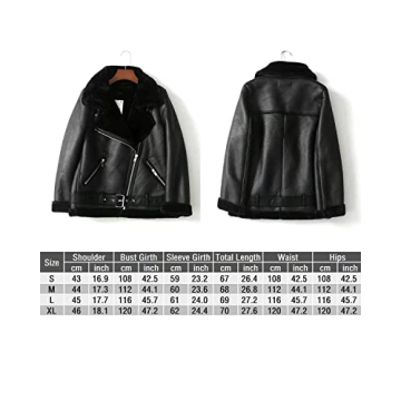 Buy LY VAREY Womens Faux Shearling Moto Jacket Online