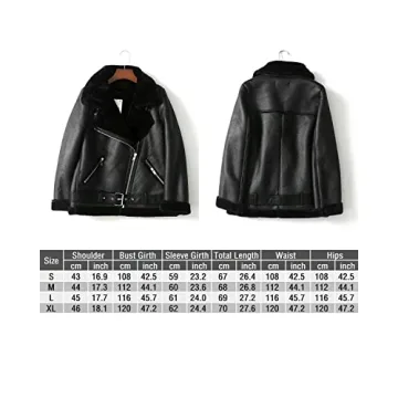 Buy LY VAREY Womens Faux Shearling Moto Jacket Online