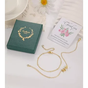 Trendy ZOERAY Initial Heart Bracelet for Women