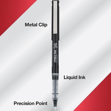 Pilot Precise V5 Capped Pens, Extra Fine Point, 4 Colors