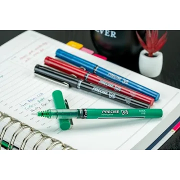 Pilot Precise V5 Capped Pens, Extra Fine Point, 4 Colors