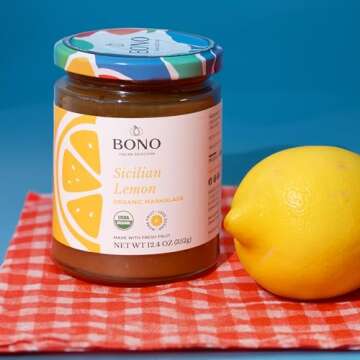 Bono Sicilian Organic Marmalade 12.4 oz - Fresh & Gluten Free