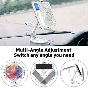 AboveTEK iPad Suction Mount for Home and Travel