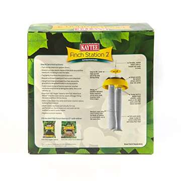 Kaytee Wild Bird Finch Station 2 Soft Mesh Sock Feeder with Yellow Socks