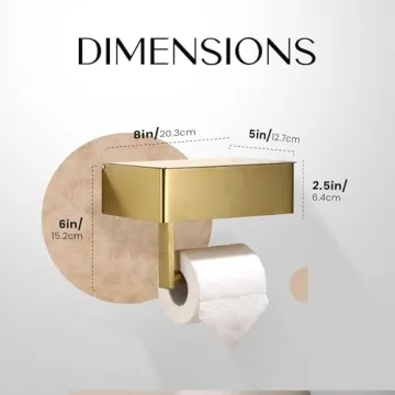 Stylish Day Moon™ Toilet Paper Holder with Shelf
