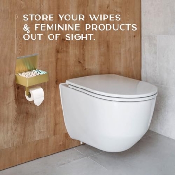Stylish Day Moon™ Toilet Paper Holder with Shelf