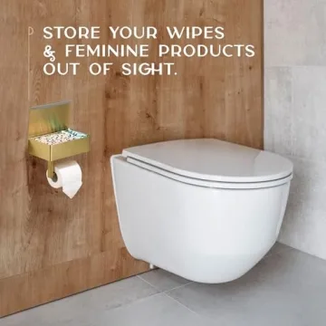 Stylish Day Moon™ Toilet Paper Holder with Shelf