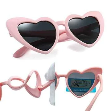 Unbreakable Polarized Kids Sunglasses in Pink & Red