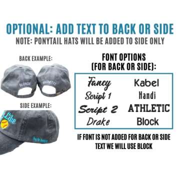 Beach Babe Hat with Palm Tree | Distressed Baseball Cap