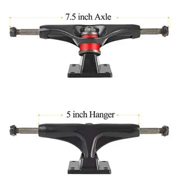 AXDT Skateboard Parts Set with Wheels and Trucks for All Ages