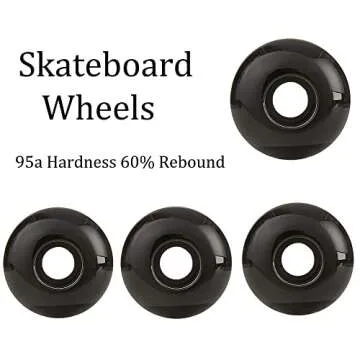 AXDT Skateboard Parts Set with Wheels and Trucks for All Ages