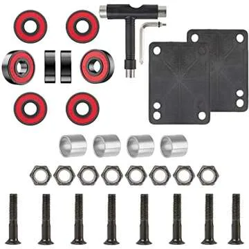 AXDT Skateboard Parts Set with Wheels and Trucks for All Ages