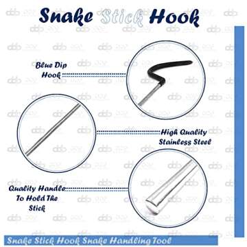 DDP 30" Heavy Duty Snake Hook - Safe & Durable Reptile Handling