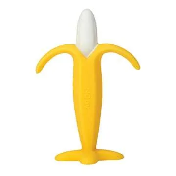 Nuby Soothing Banana Teether - Soft Silicone Comfort for Teething Babies