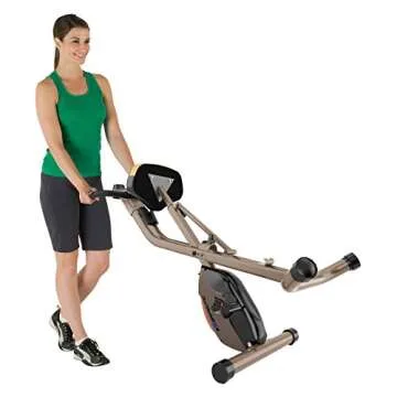Exerpeutic Gold Heavy Duty Foldable Exercise Bike with 400 lbs Weight Capacity