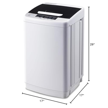 Portable Washing Machine with 10 Programs & LED Display