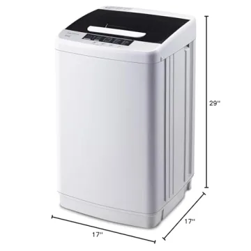 Portable Washing Machine with 10 Programs & LED Display