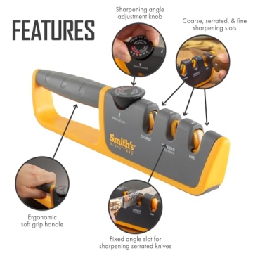 Smith's Adjustable Angle Knife Sharpener for Any Blade