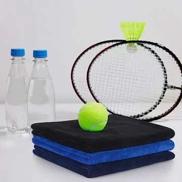 SINLAND Microfiber Camping Towels Super Absorbent Compact Travel Towel Ultra Soft Quick Dry Gym Towels for Sports Beach Swimming Backpacking Hiking and Yoga 3 Pack 16 Inch X 32 Inch