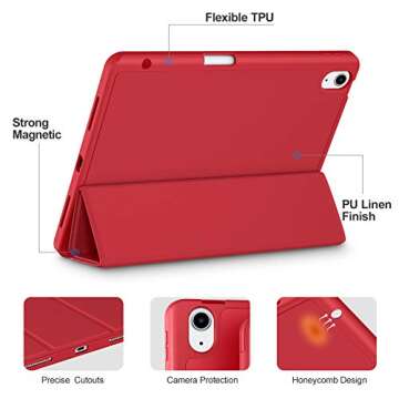 Akkerds iPad Air Case with Pencil Holder & Auto Sleep