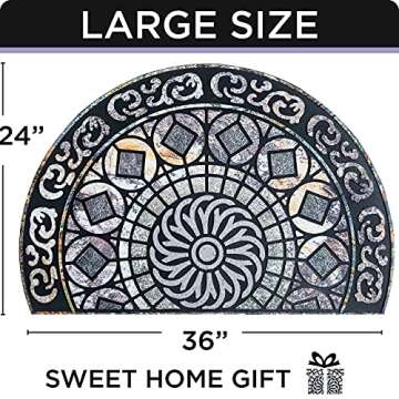 Stylish Front Door Mat - Durable and Low Profile Doormat