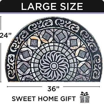 Stylish Front Door Mat - Durable and Low Profile Doormat