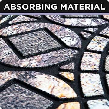 Stylish Front Door Mat - Durable and Low Profile Doormat