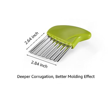 Fun Crinkle Cutter Set for Safe and Easy Food Prep