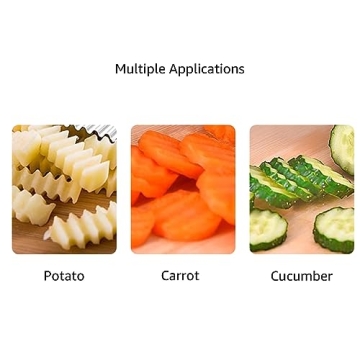 Fun Crinkle Cutter Set for Safe and Easy Food Prep