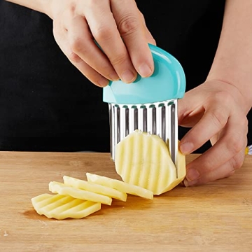 Fun Crinkle Cutter Set for Safe and Easy Food Prep