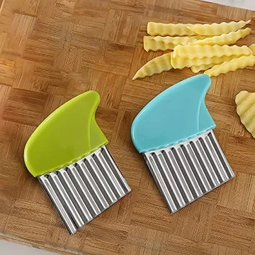 Fun Crinkle Cutter Set for Safe and Easy Food Prep