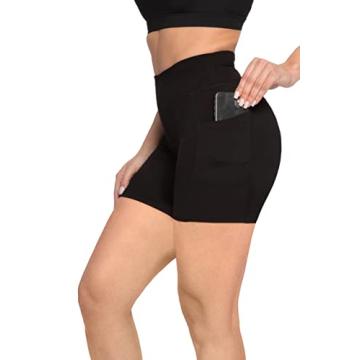 SATINA Biker Shorts - Soft, High Waist with Pockets