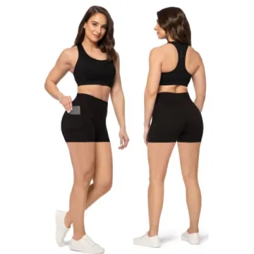 SATINA Biker Shorts - Soft, High Waist with Pockets