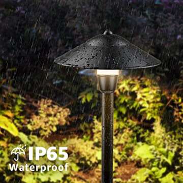 SUNVIE LED Landscape Lights Low Voltage Pathway Lights 3W 12-24V Landscape Lighting Aluminum Landscape Path Lights 3000K Waterproof Landscaping Lights for Garden Walkway Yard ETL Listed Cord, 8 Pack